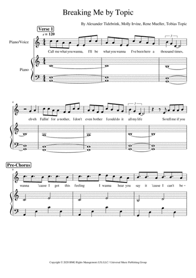 Breaking Me (arr. Polina Yemelianenkova)