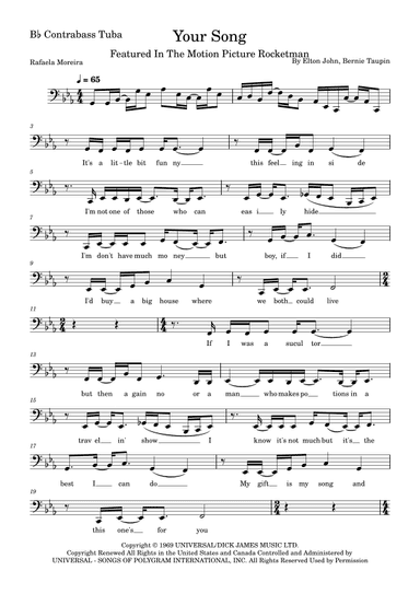 Your Song (arr. Rafaela Moreira)
