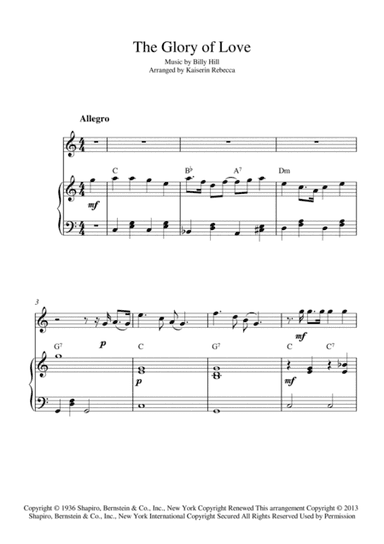 The Glory Of Love (arr. Kaiserin Rebecca)