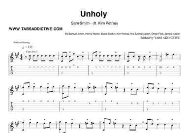 Unholy (arr. TABS ADDICTIVE - SERGIO MARTIN GUITARRA)