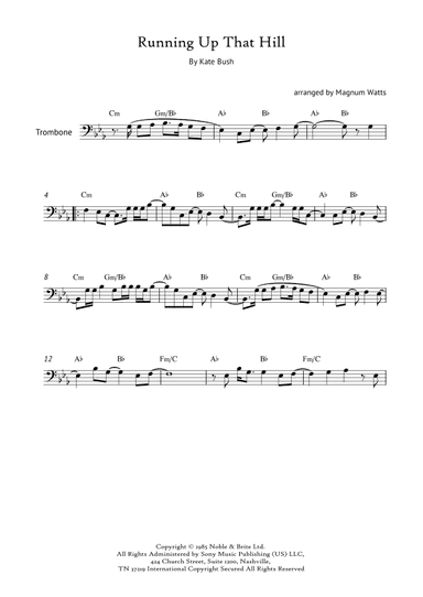 Running Up That Hill (arr. Magnum Watts)