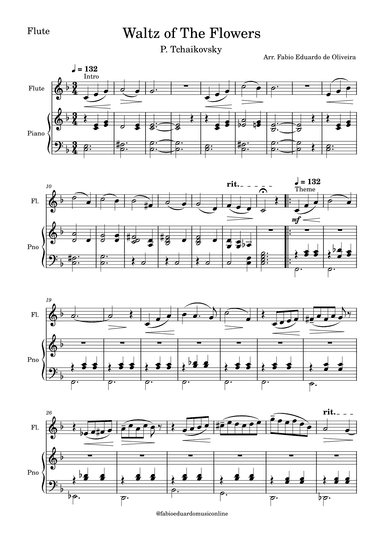 Waltz Of The Flowers (Tchaikovsky) (arr. Fabio Eduardo de Oliveira)