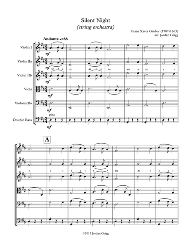 Silent Night (string orchestra) (arr. Jordan Grigg)