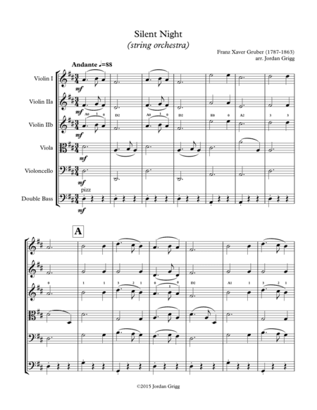 Silent Night (string orchestra) (arr. Jordan Grigg)