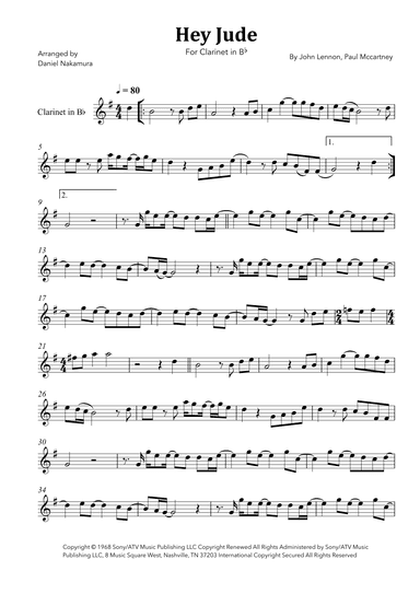 Hey Jude (arr. Daniel Nakamura)