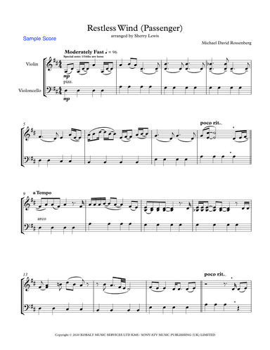 Restless Wind (arr. Sherry Lewis)