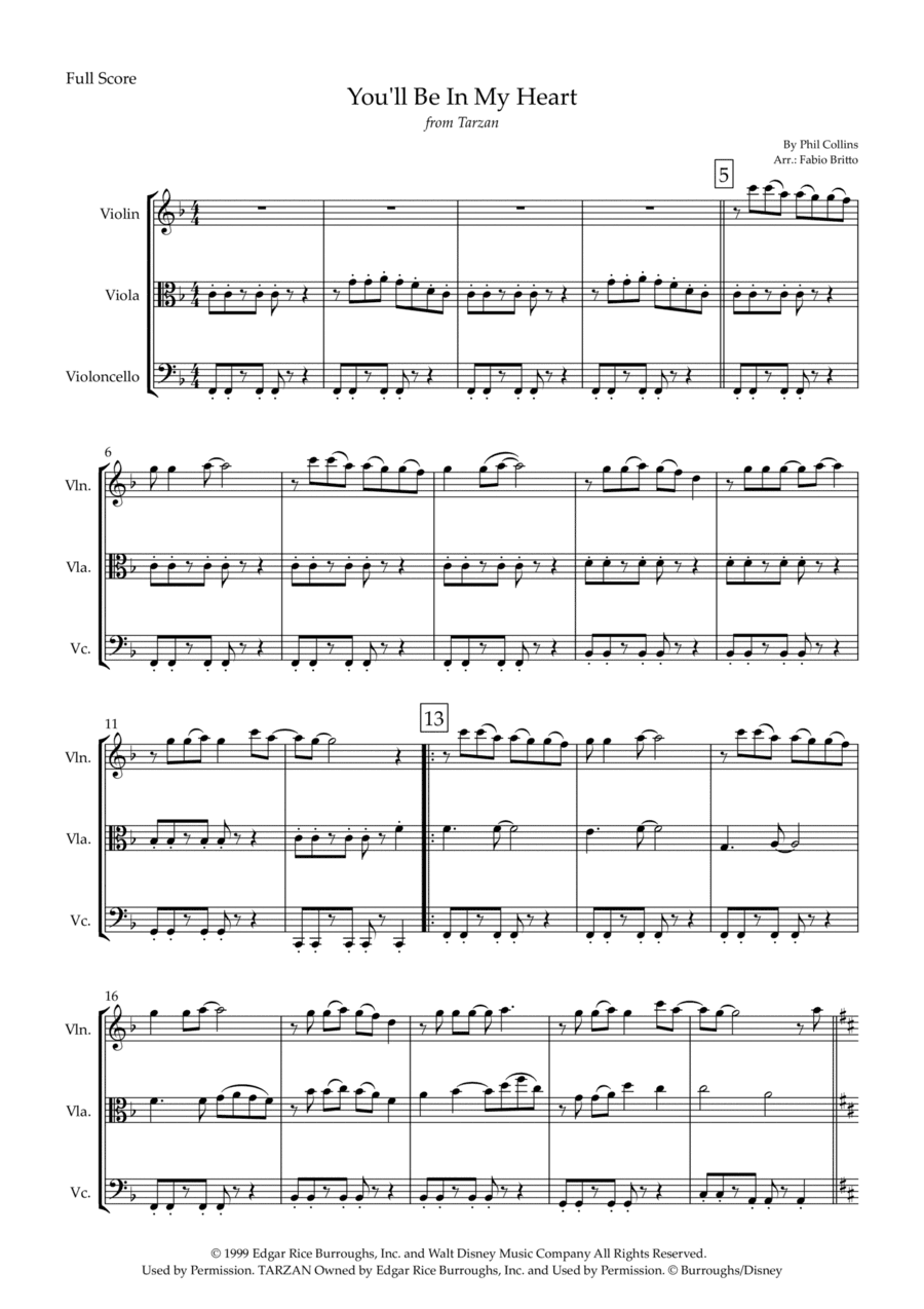 You'll Be In My Heart (arr. Fabio Britto)