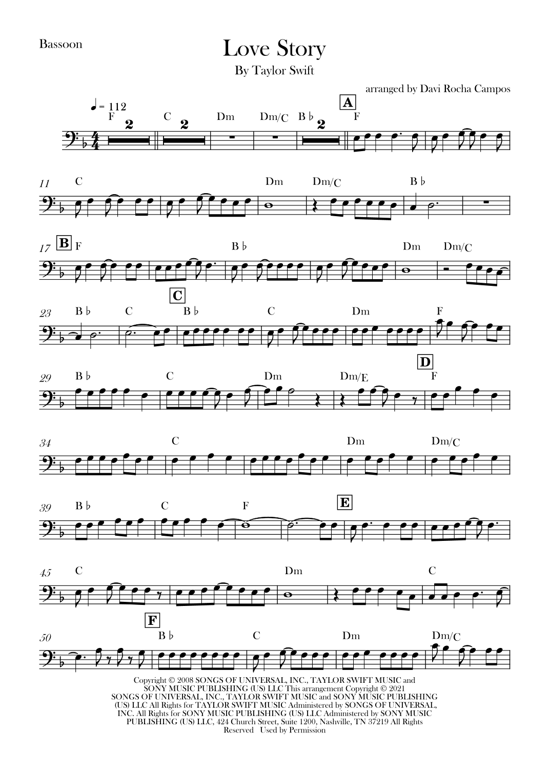 Love Story (arr. Davi Rocha Campos)