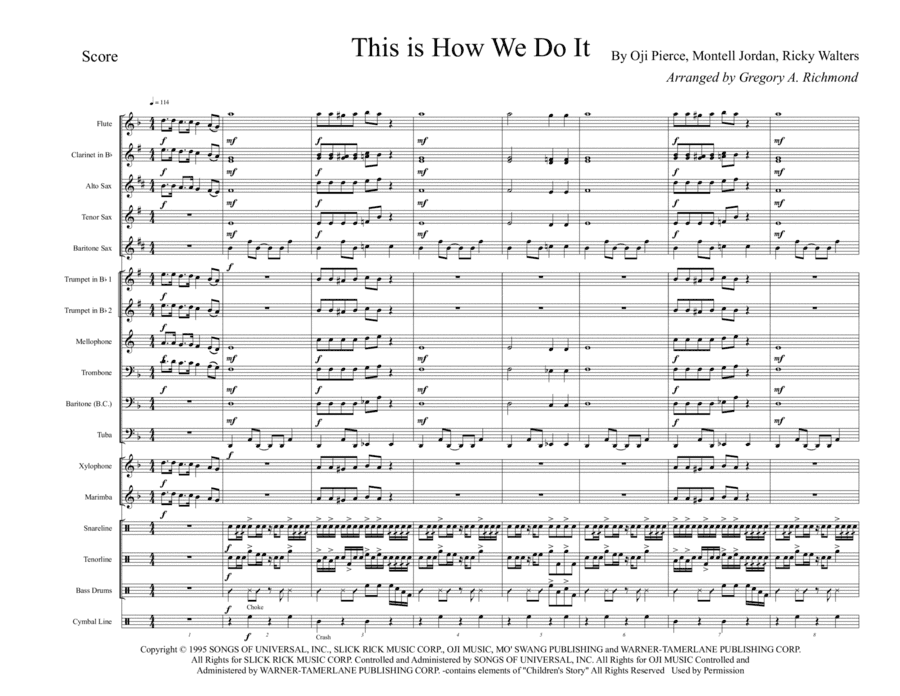 This Is How We Do It (arr. Gregory A. Richmond)