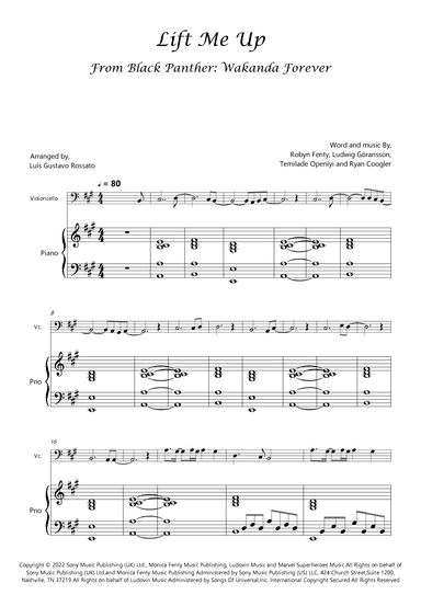 Lift Me Up (arr. Luís Gustavo Rossato)