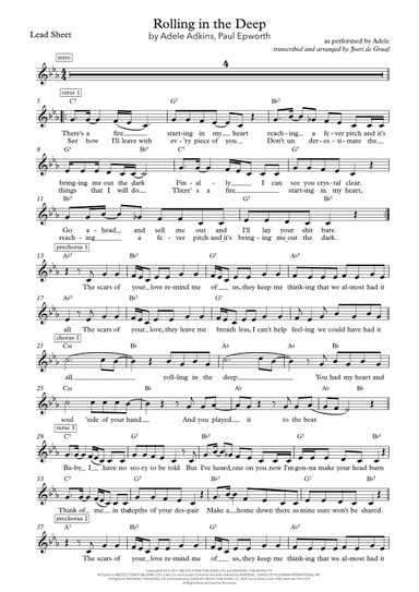 Rolling In The Deep (arr. Joeri de Graaf)