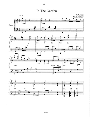 In The Garden . (arr. Donald D. Tiffany)