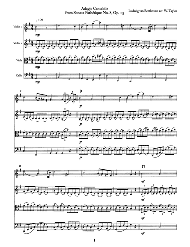 Adagio Cantabile (arr. William Taylor)