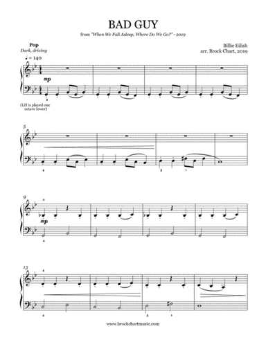 Bad Guy (arr. Brock Chart)