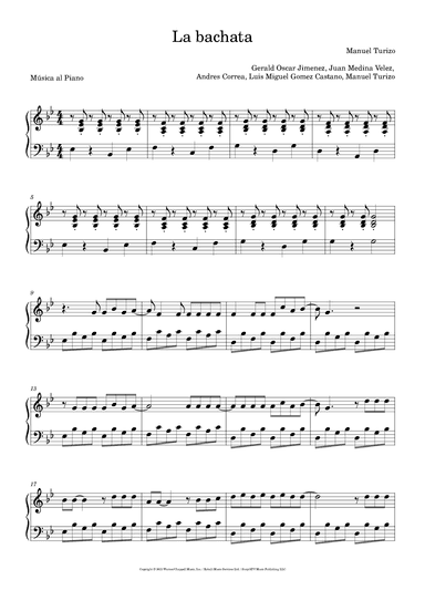 La Bachata (arr. Música al Piano)