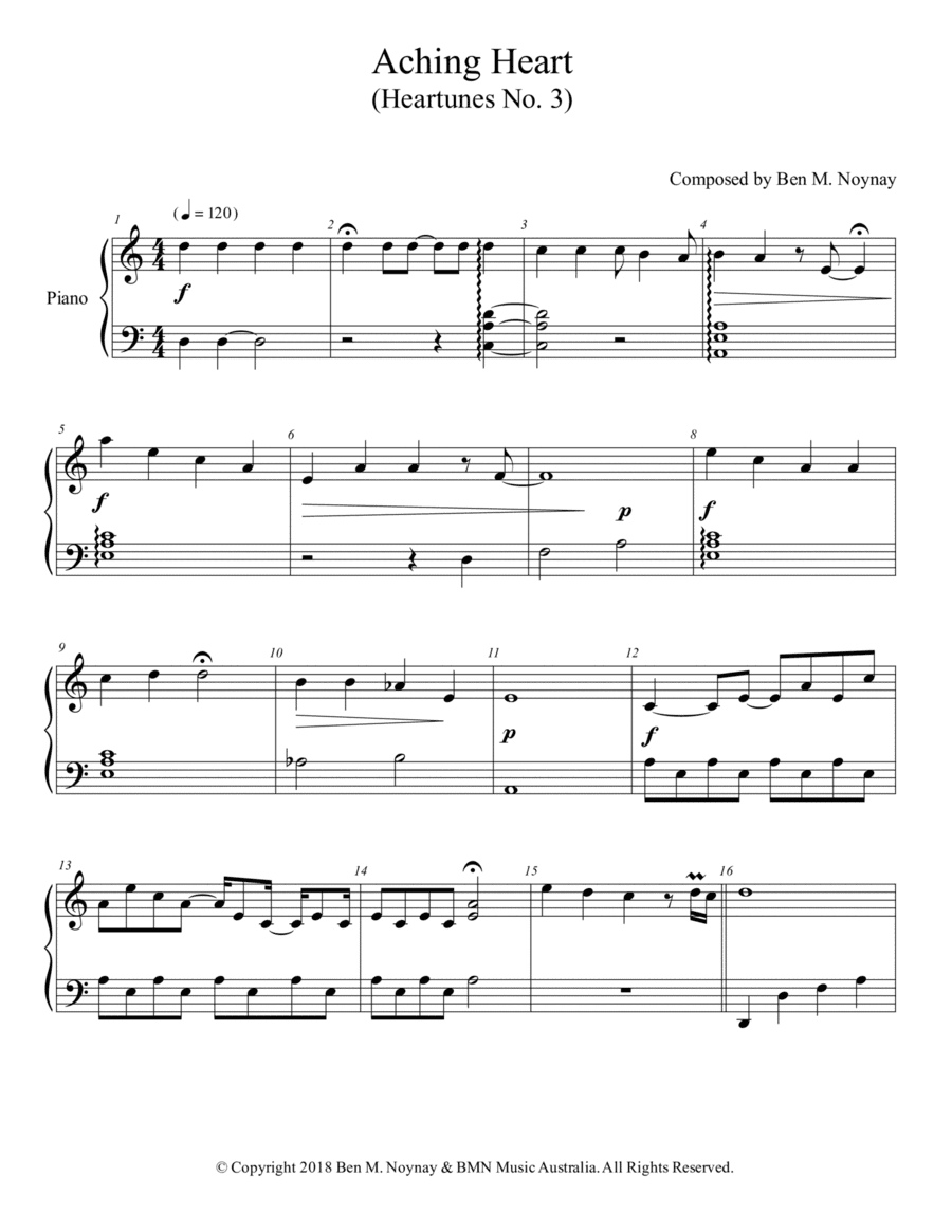 Aching Heart - Heartunes No. 3