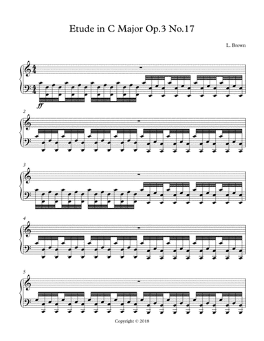 Etude in C Major Op.3 No.17