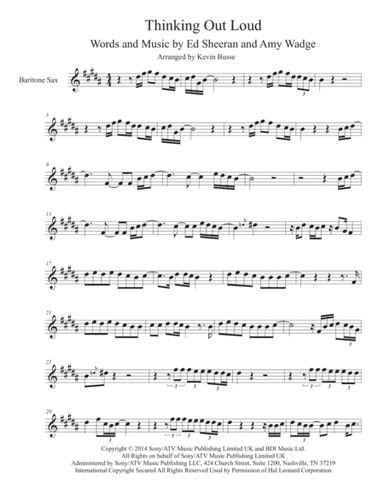 Thinking Out Loud (arr. Kevin Busse)