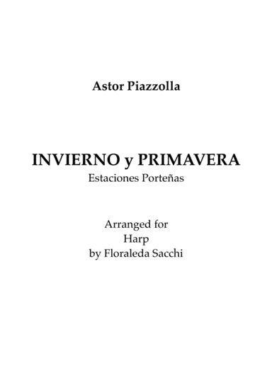 Invierno y Primavera portenas (arr. Floraleda Sacchi)