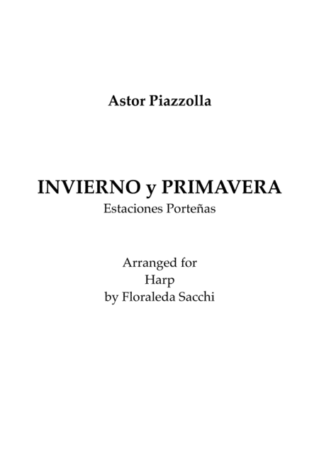 Invierno y Primavera portenas (arr. Floraleda Sacchi)