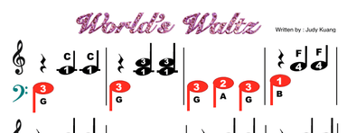 World's Waltz Color Coded