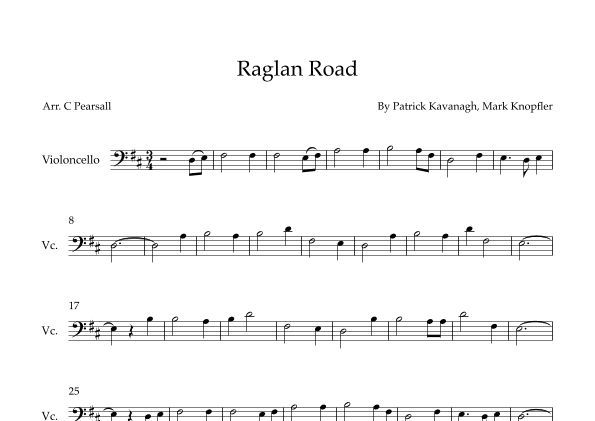 On Raglan Road (arr. Caroline Pearsall)