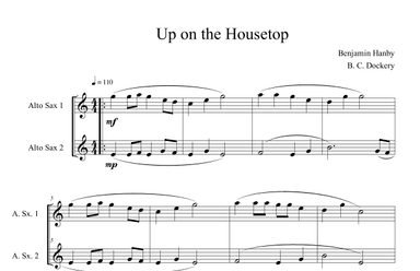 Up on the Housetop (Alto Sax Duet) (arr. B. C. Dockery)