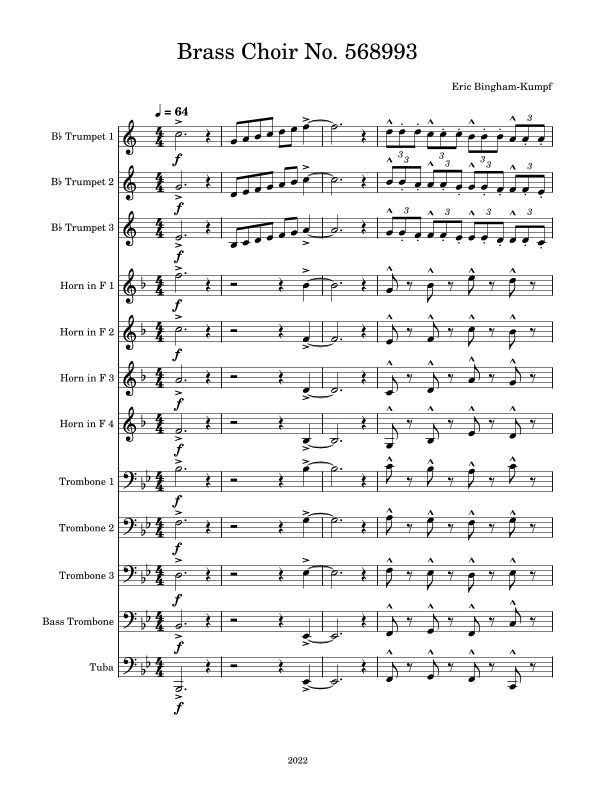 Brass Choir No. 568993