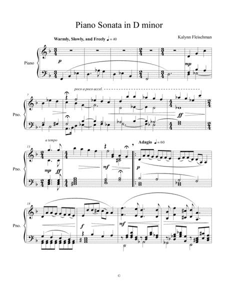Piano Sonata in D Minor