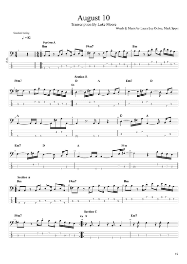 August 10 (arr. Luke Moore)