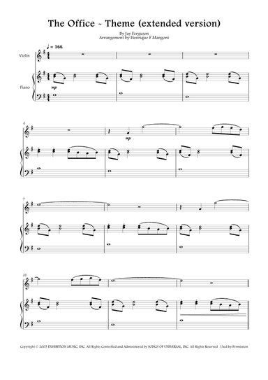 The Office - Theme (arr. Henrique F Mangoni)