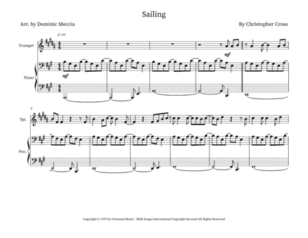 Sailing (arr. Dominic Meccia)