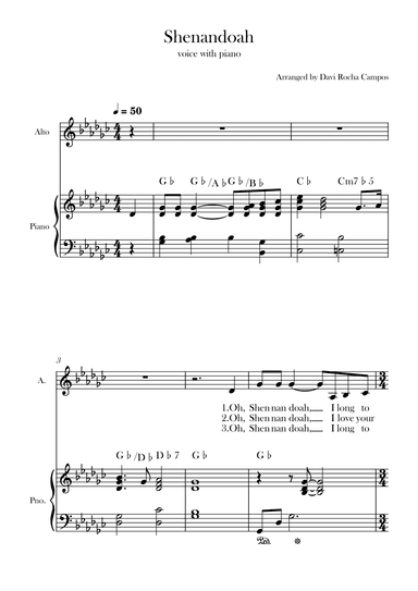 Shenandoah (arr. Davi Rocha Campos)