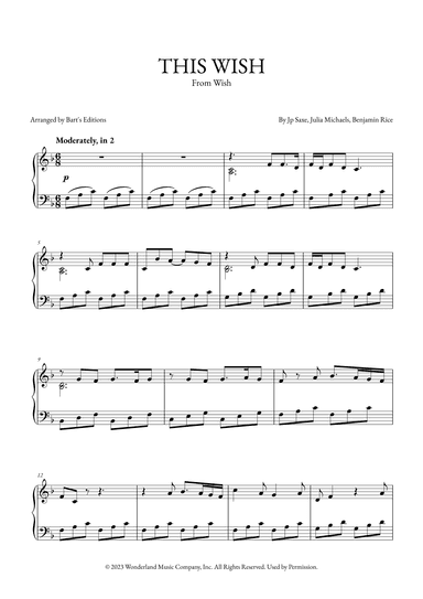 This Wish (arr. Bart's Editions)