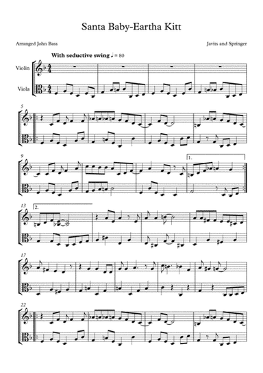 Santa Baby (arr. John Bass)