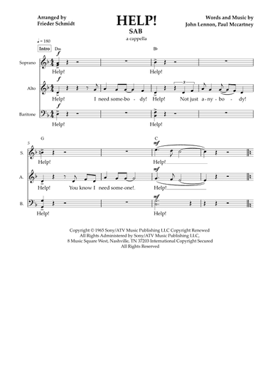 Help! (arr. Frieder Schmidt)