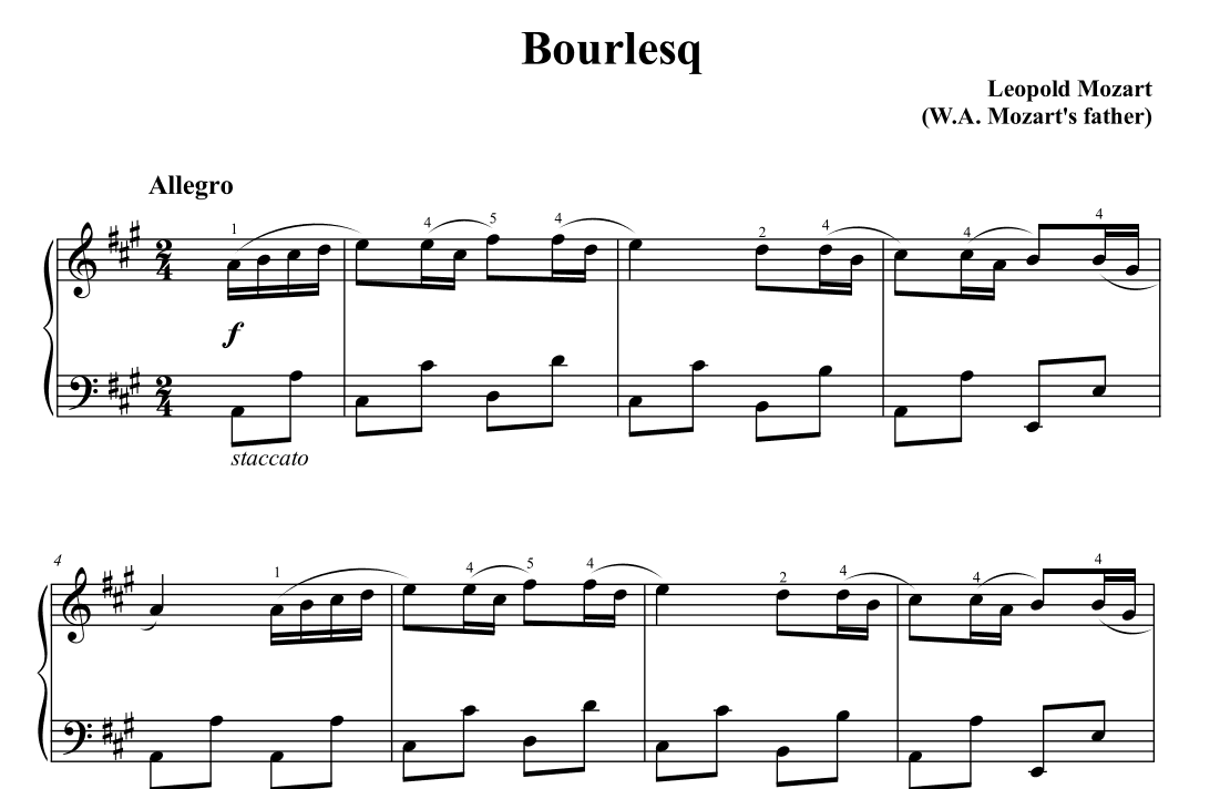 Mozart Leopold Bourlesq (arr. Ben Choupak)