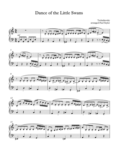 Dance of the Little Swans (arr. Paul Taylor)