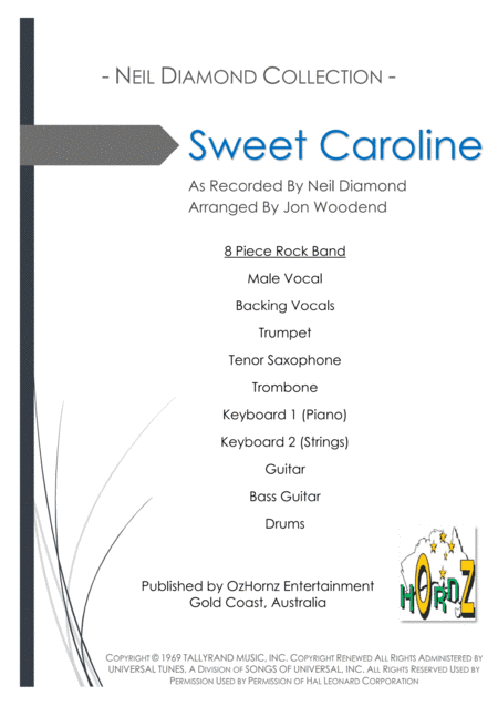 Sweet Caroline (arr. Jon Woodend)