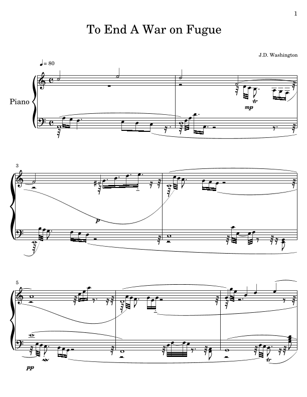 To End A War On Fugue