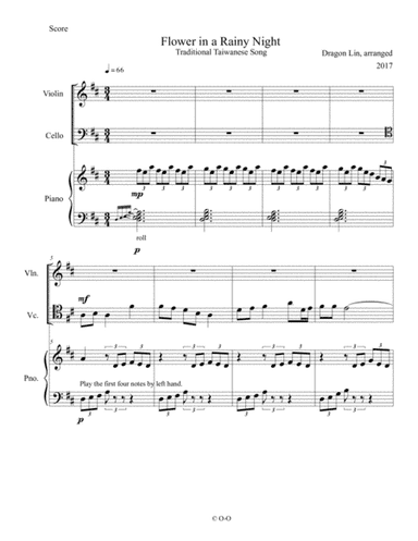 Flower in a Rainy Night (arr. TungLung and Sheng Lin)