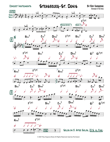 Strasbourg / St. Denis (arr. Rob Ames)