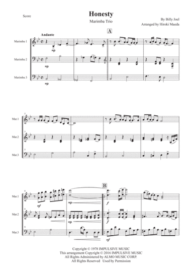 Honesty (arr. Hiroki Maeda)