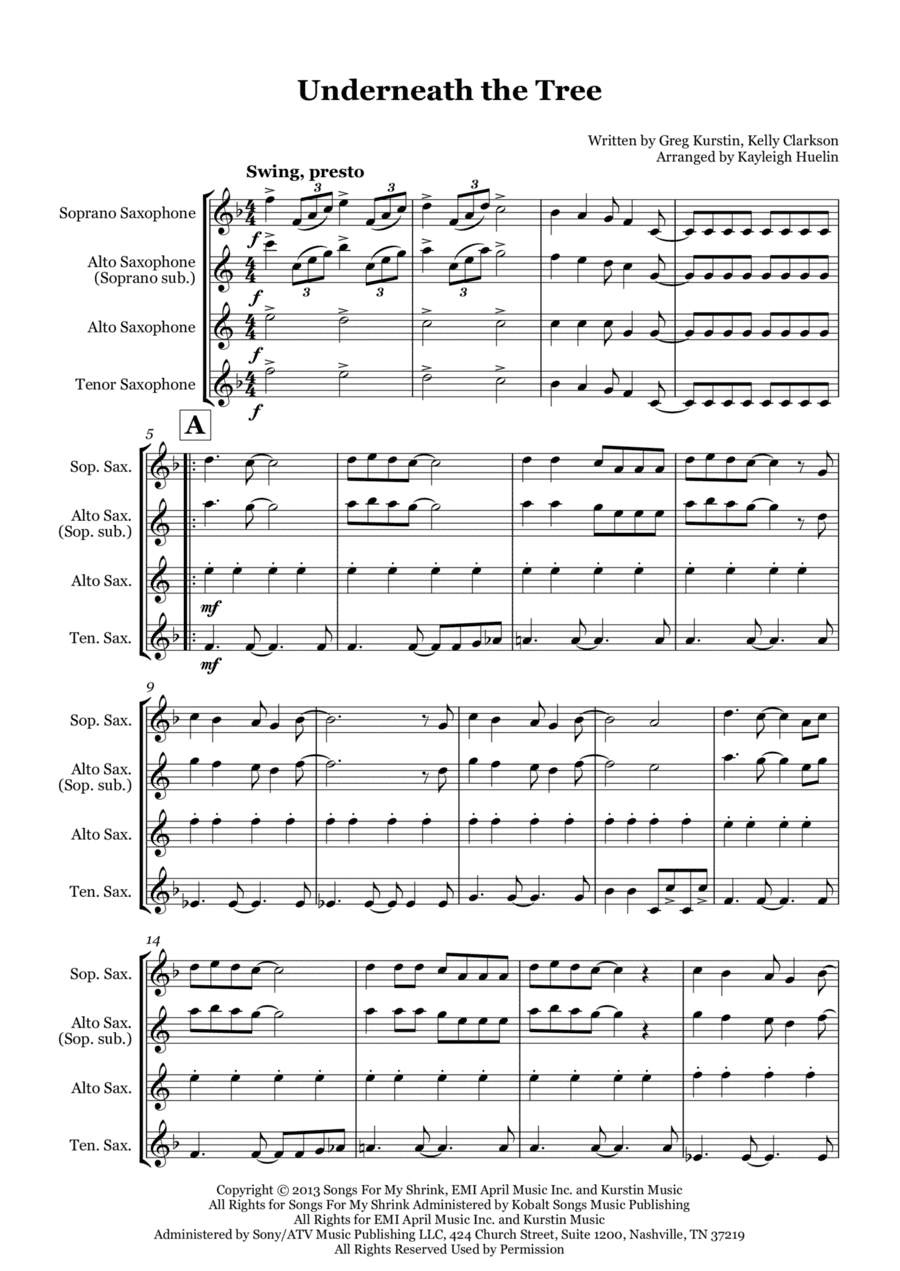 Underneath The Tree (arr. Kayleigh Huelin)