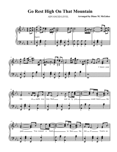 Go Rest High On That Mountain (arr. Diane M. McGahee)