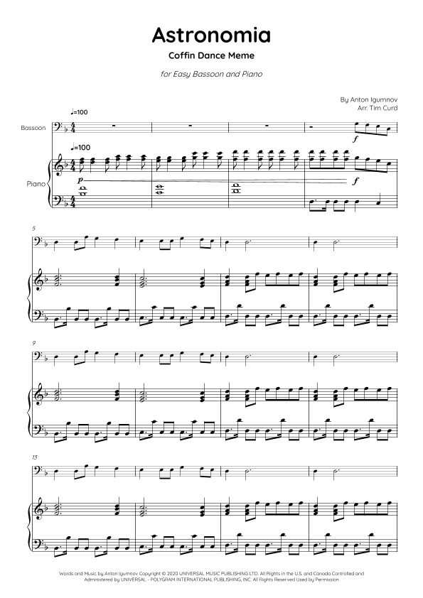 Astronomia (arr. Tim Curd)