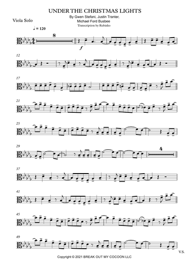 Under The Christmas Lights (arr. Rubinho)