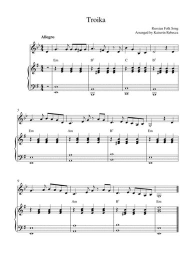Troika (arr. Kaiserin Rebecca)