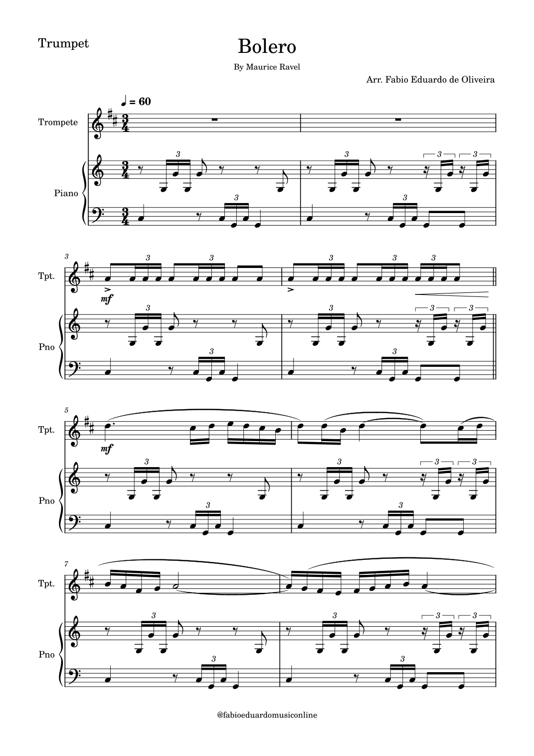 Bolero (Ravel) (arr. Fabio Eduardo de Oliveira)