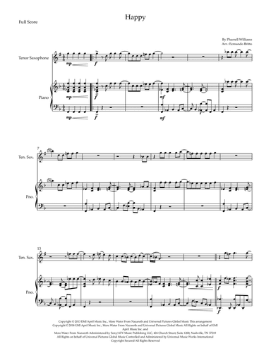 Happy (arr. Fernando Britto)
